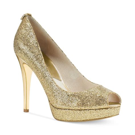 michael kors gouden sneakers|Michael Kors gold heels.